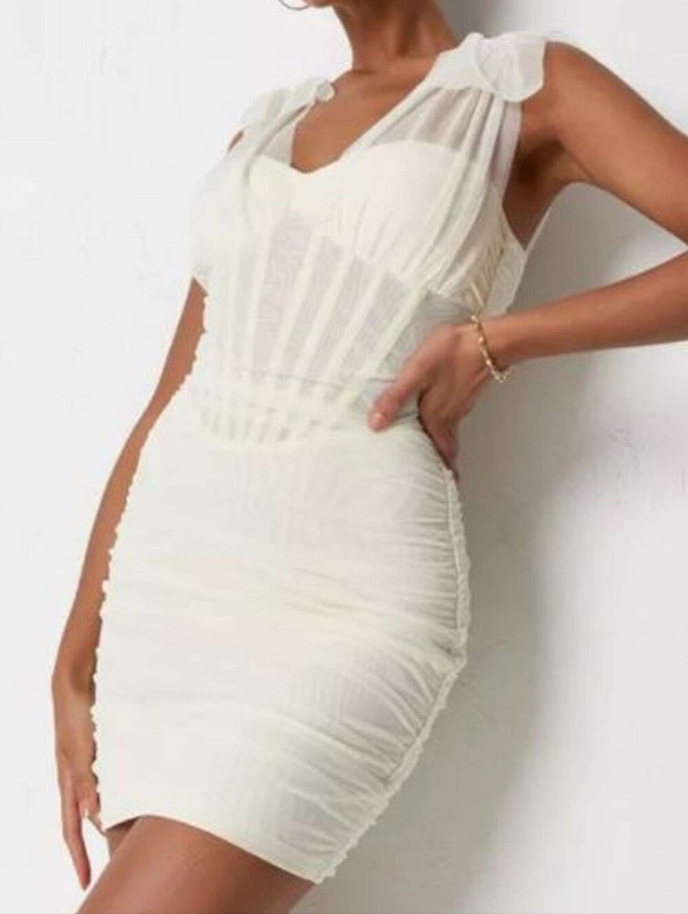 Missguided White Mini Dress
